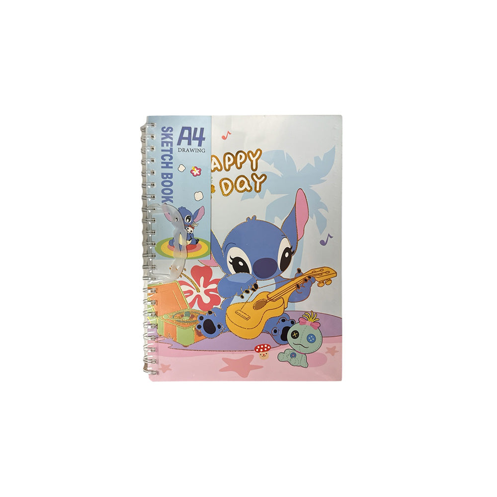 Sketchbook Α4 Stitch 4 Σχέδια - 1 Τμχ