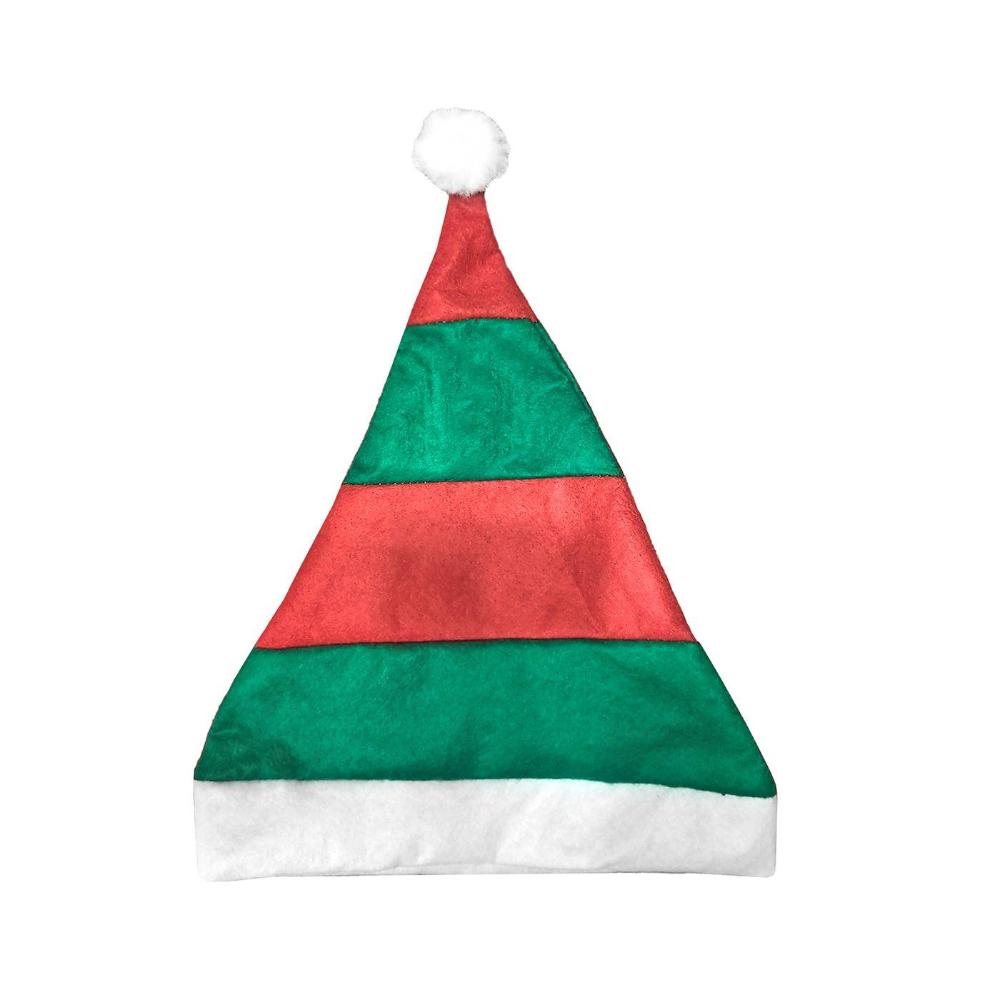 Σκούφος Ξωτικού Πράσινο- Κόκκινο Ριγέ