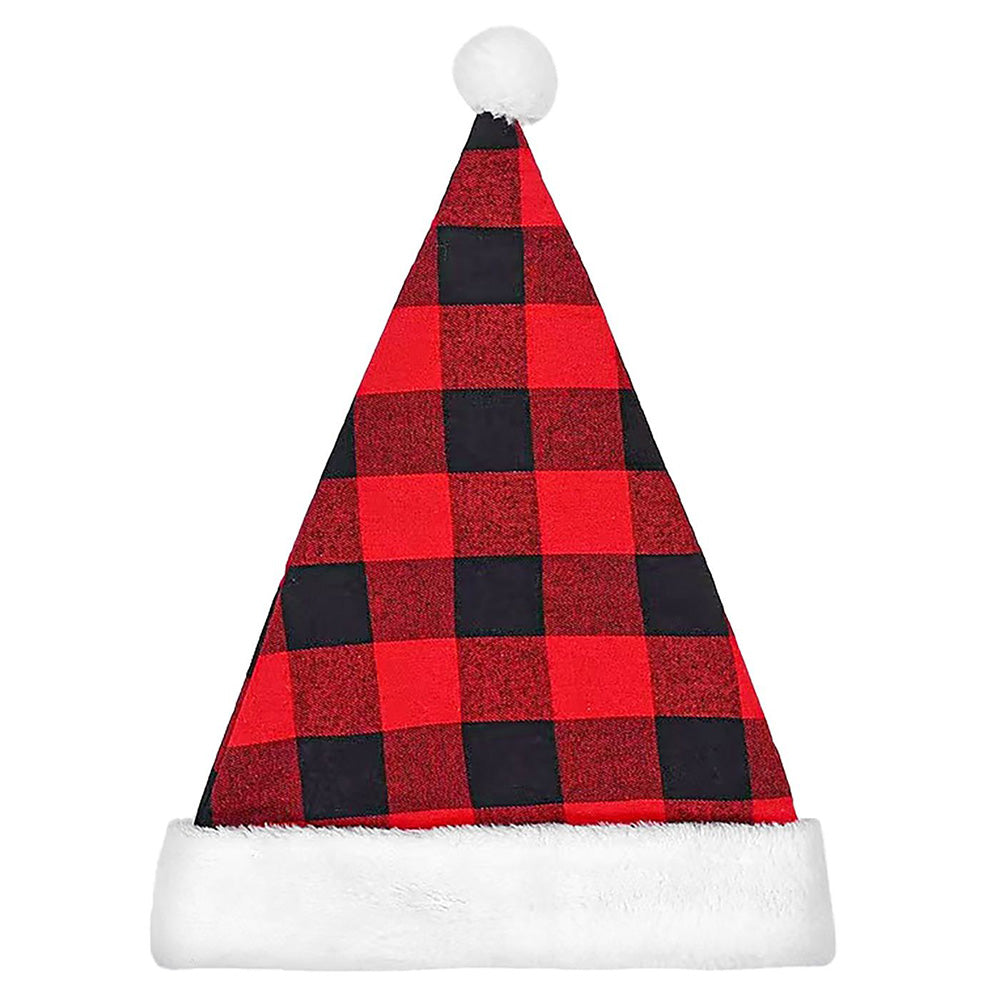 Χριστουγεννιάτικος Σκούφος Καρώ 37x28εκ 