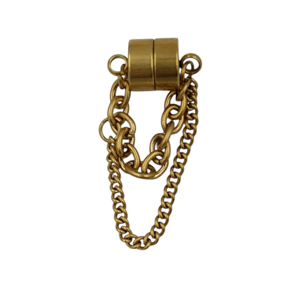 OEMΣκουλαρίκι Μαγνητικό Διπλή Αλυσίδα Χρυσόpapell.gr