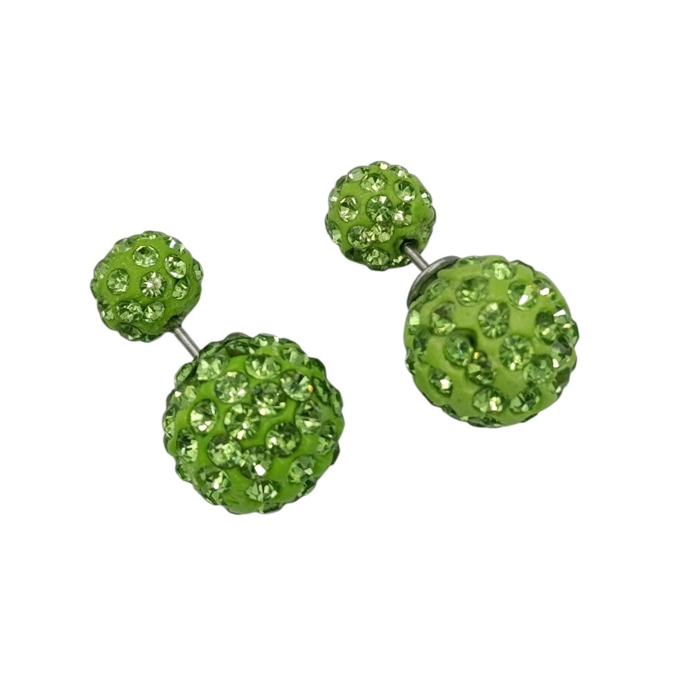 OEMΣκουλαρίκια Καρφωτά Διακοσμημένα Με Ζιργκόν 1 Ζευγάρι 2 Χρώματαpapell.gr