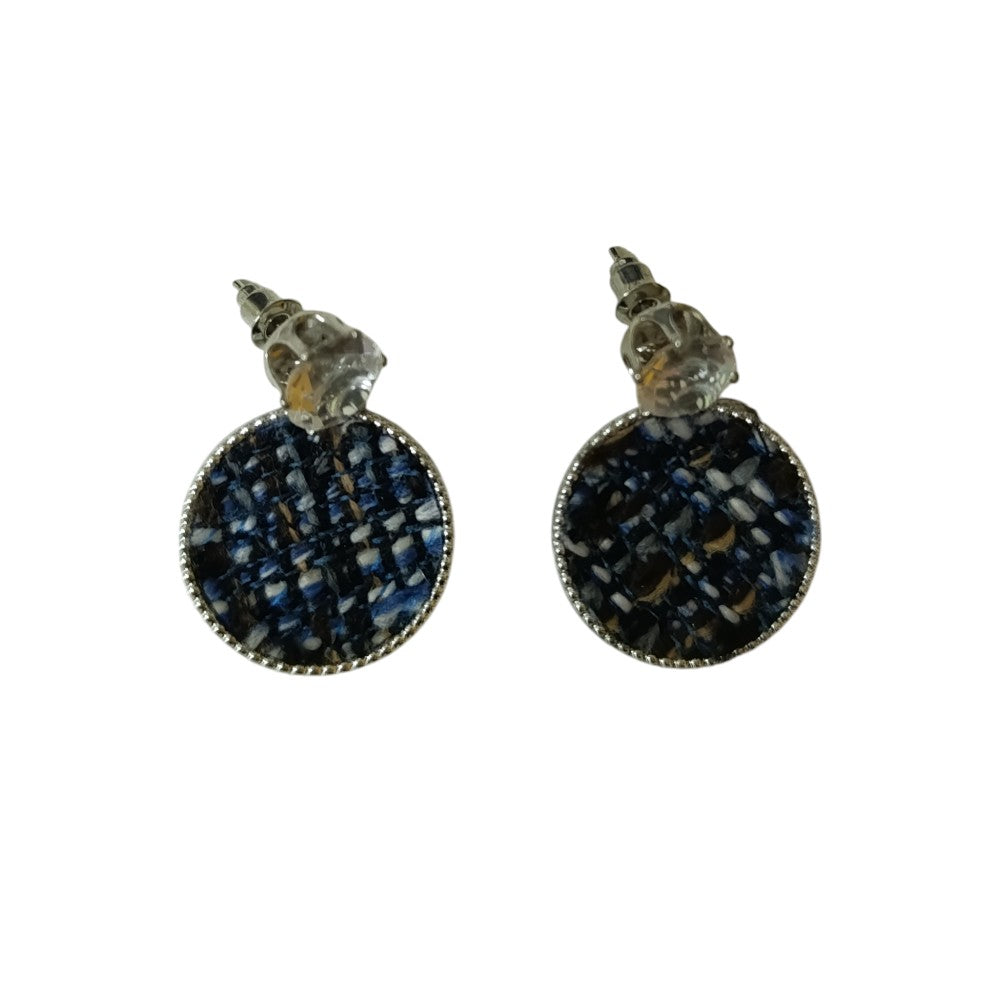 OEMΣκουλαρίκια Κρεμαστά Πλεκτοί Κύκλοι Και Πετράδι 3εκ 2 Χρώματαpapell.gr