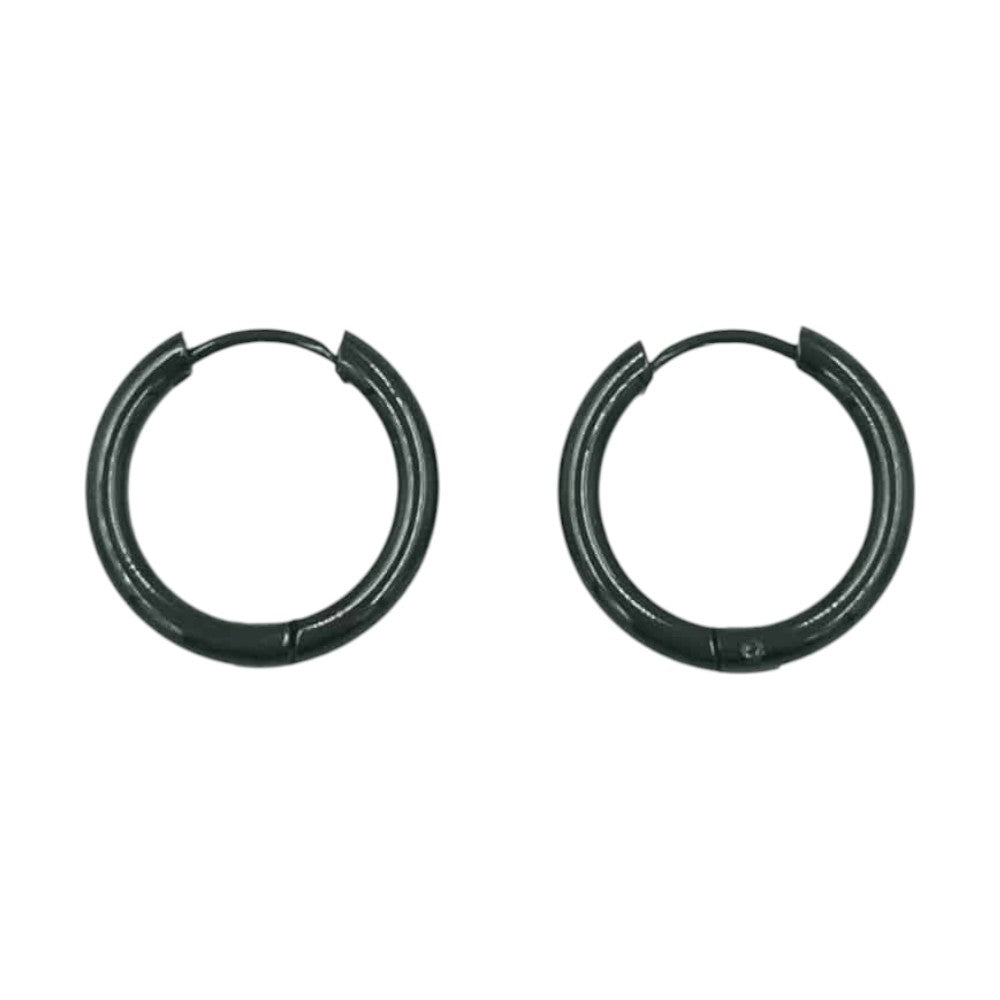 Κρικάκια Stainless Steel Μαύρα Φ2εκ