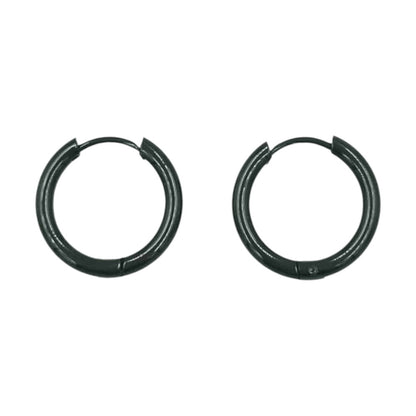 Κρικάκια Stainless Steel Μαύρα Φ2εκ