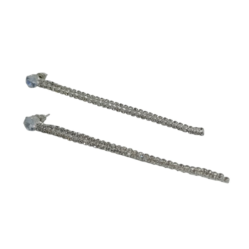 OEMΣκουλαρίκια Μακριά Με Στρας Και Πετράδι Χρυσό- Ασημίpapell.gr