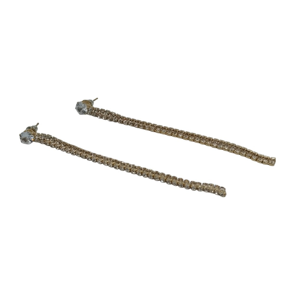 OEMΣκουλαρίκια Μακριά Με Στρας Και Πετράδι Χρυσό- Ασημίpapell.gr