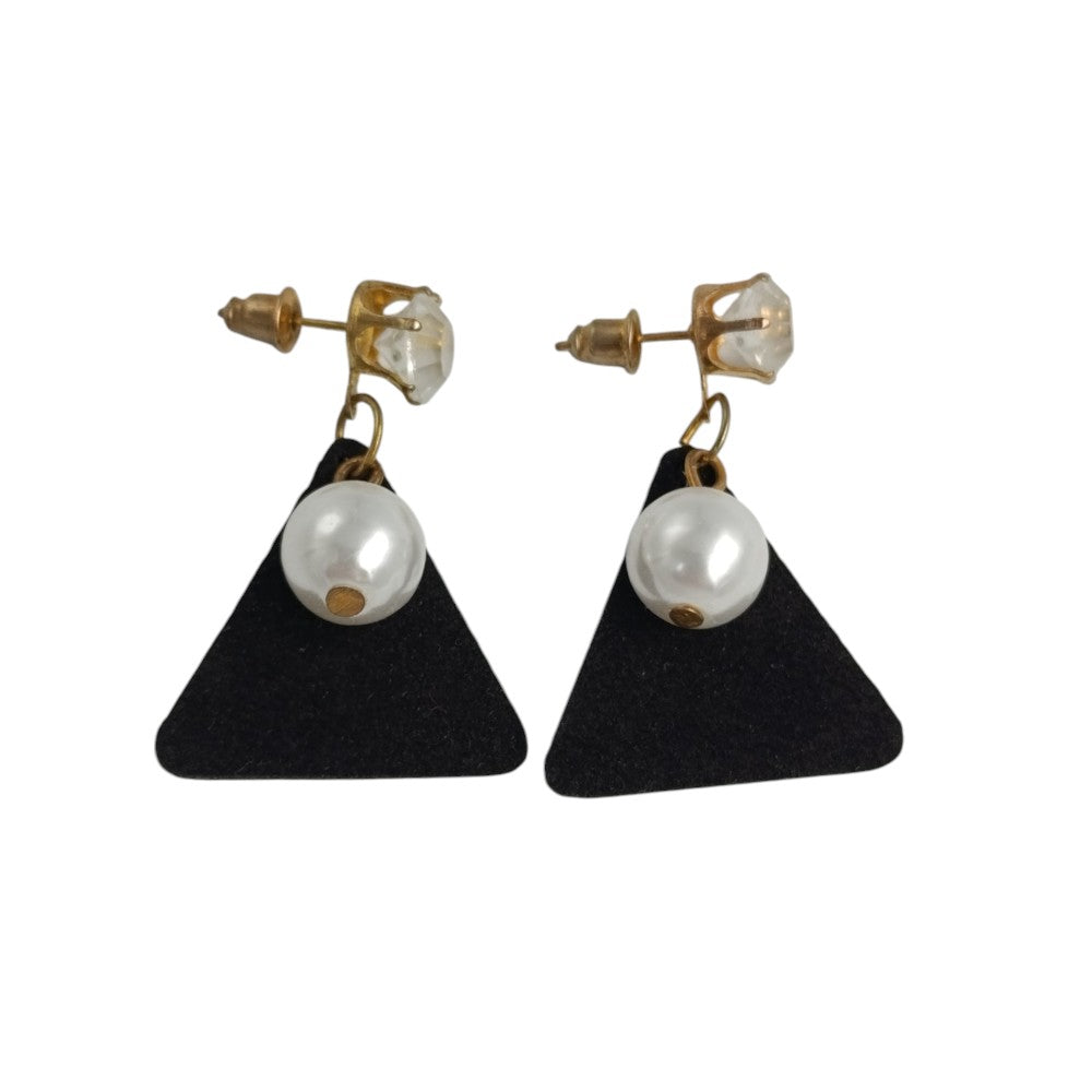 OEMΣκουλαρίκια Κρεμαστά Με Πέρλα & Πετράδι 5 Χρώματα 3 Εκpapell.gr