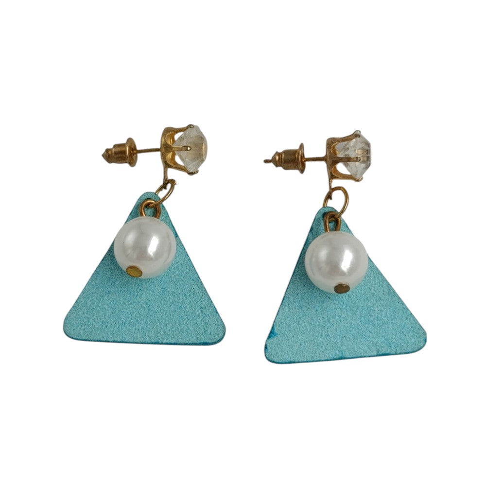 OEMΣκουλαρίκια Κρεμαστά Με Πέρλα & Πετράδι 5 Χρώματα 3 Εκpapell.gr