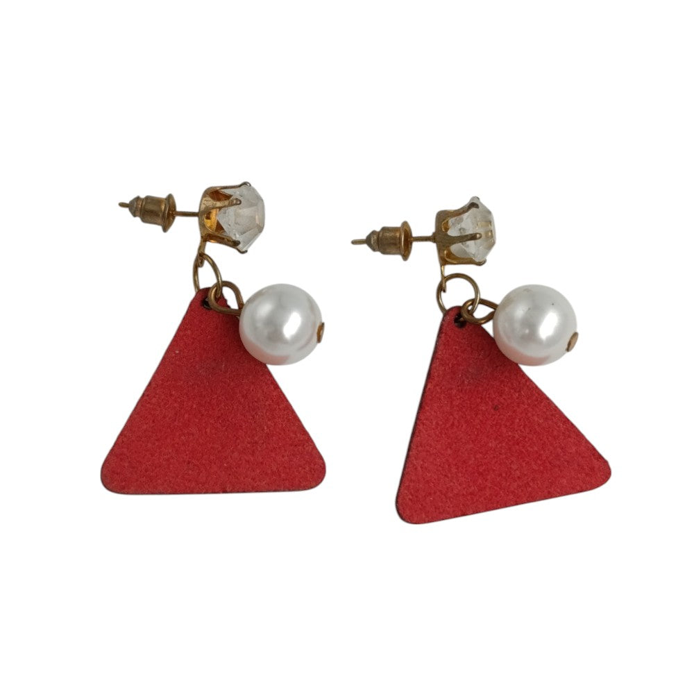 OEMΣκουλαρίκια Κρεμαστά Με Πέρλα & Πετράδι 5 Χρώματα 3 Εκpapell.gr