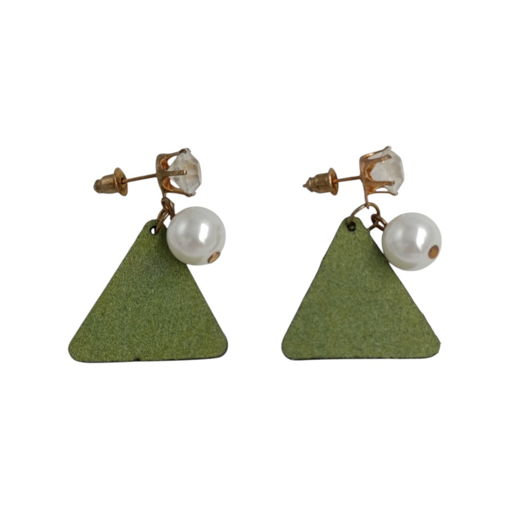 OEMΣκουλαρίκια Κρεμαστά Με Πέρλα & Πετράδι 5 Χρώματα 3 Εκpapell.gr