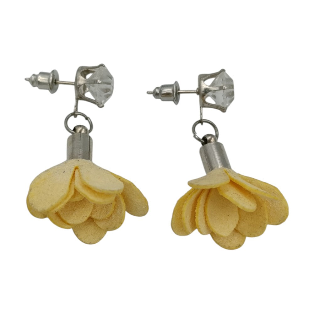 OEMΣκουλαρίκια Κρεμαστά Με Τριαντάφυλλο & Πετράδι 5 Χρώματα 3,5 Εκpapell.gr