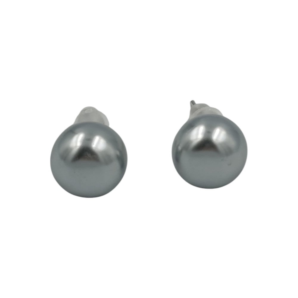 OEMΣκουλαρίκια Ασημένια S925 Πέρλες Γκρι 1εκpapell.gr
