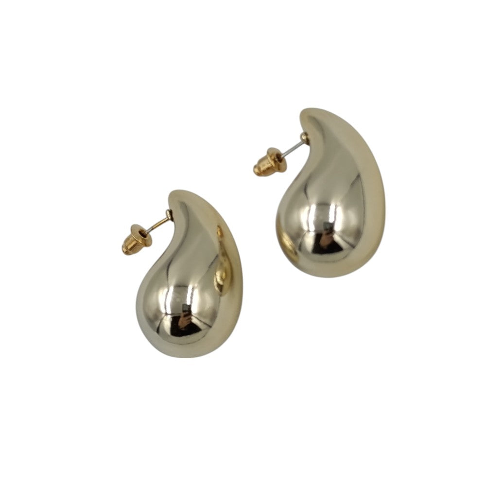 OEMΣκουλαρίκια Καρφωτά S925 Τύπου Δάκρυ Χρυσό 3 Εκpapell.gr