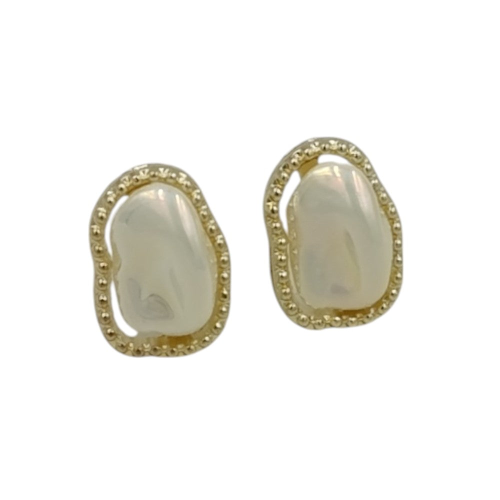 OEMΣκουλαρίκια Καρφωτά S925 Με Πέρλα Χρυσόpapell.gr