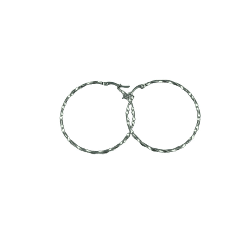 Σκουλαρίκια Κρίκοι Stainless Steel Φ4.5 5 Ek Ασημί