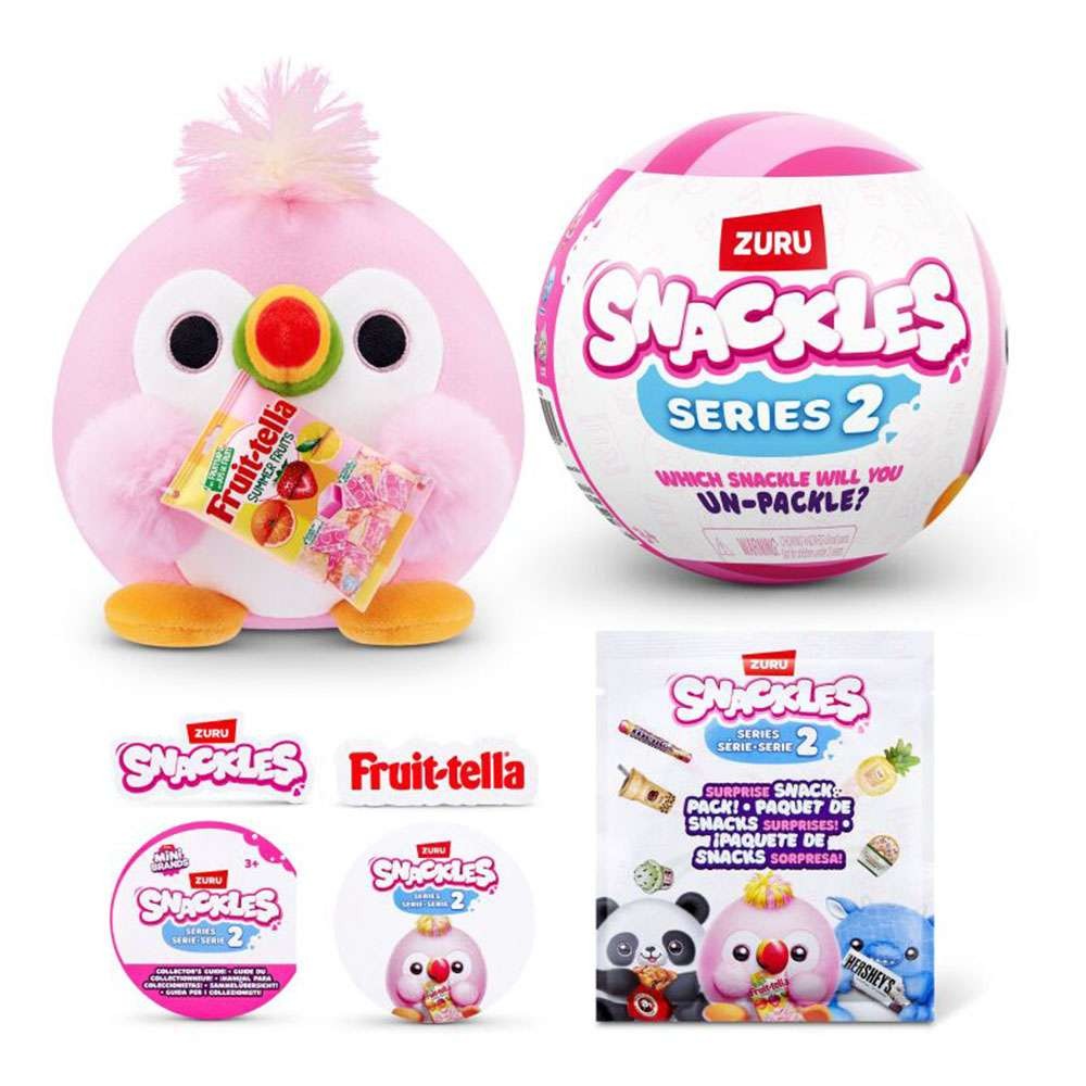 ZuruZuru Snackles Μπάλα Λούτρινο W2 12 Σχέδια- 1Τμχpapell.gr