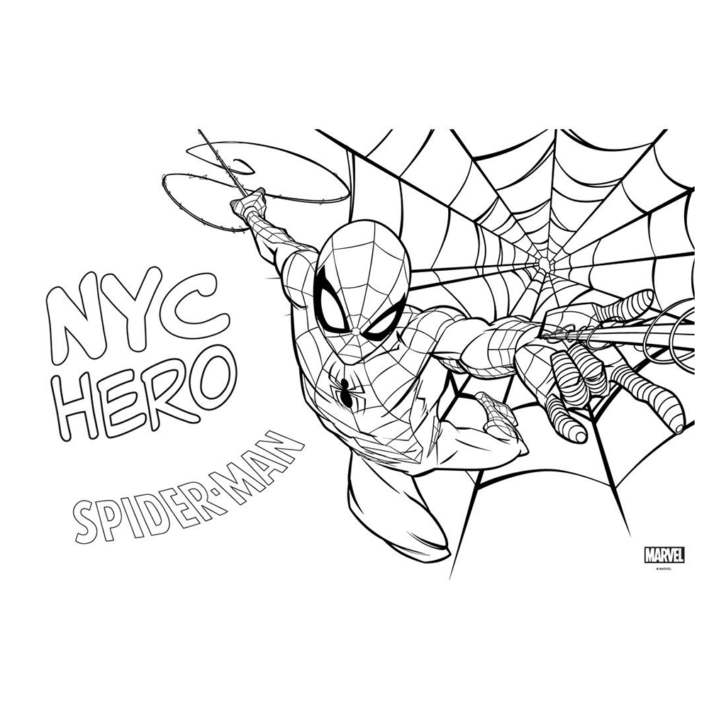Μπλοκ Ζωγραφικής Spider-Man 23x33 εκ με 40 Φύλλα, Αυτοκόλλητα & Στένσιλ σε 2 Σχέδια - 1 Τεμάχιο