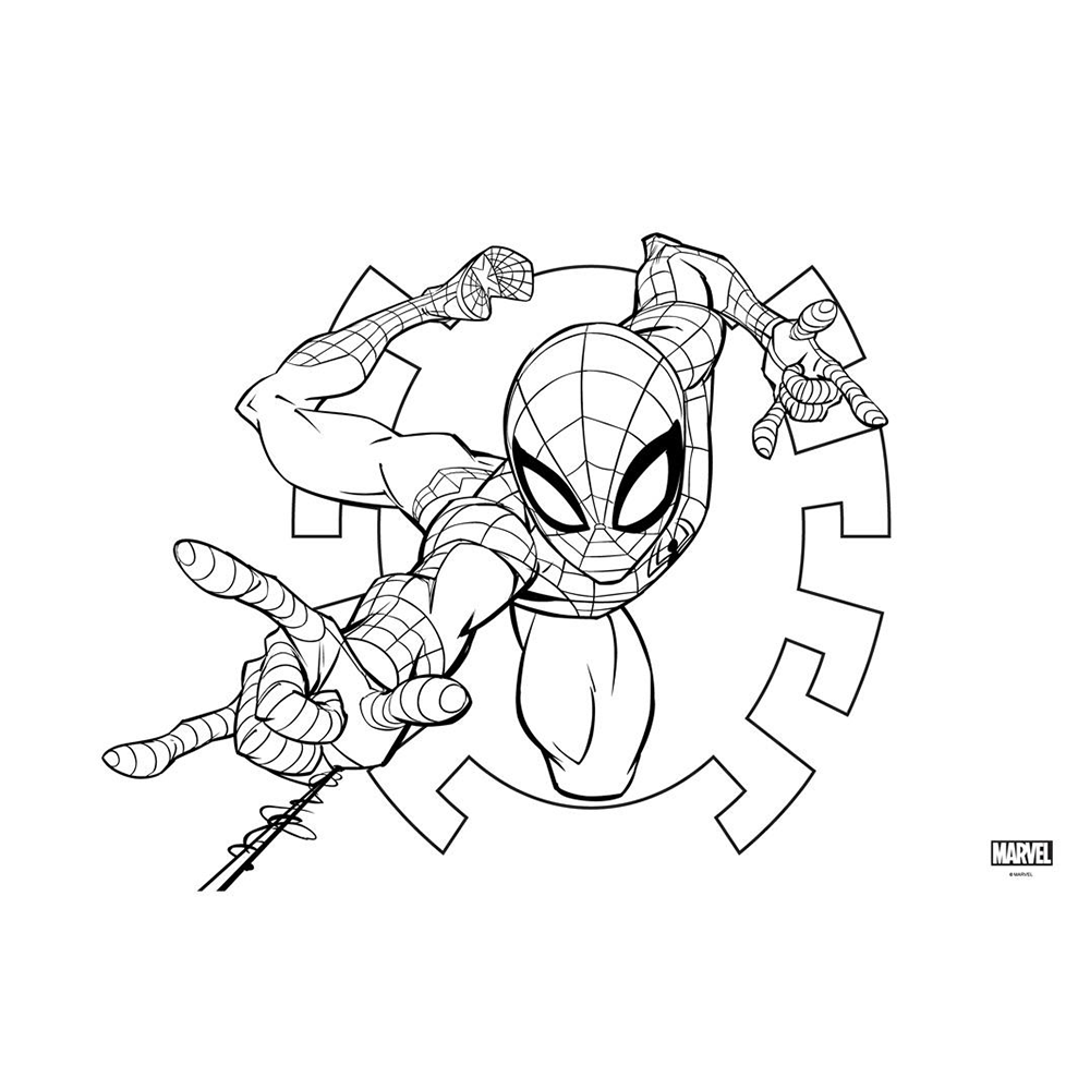 Μπλοκ Ζωγραφικής Spider-Man 23x33 εκ με 40 Φύλλα, Αυτοκόλλητα & Στένσιλ σε 2 Σχέδια - 1 Τεμάχιο