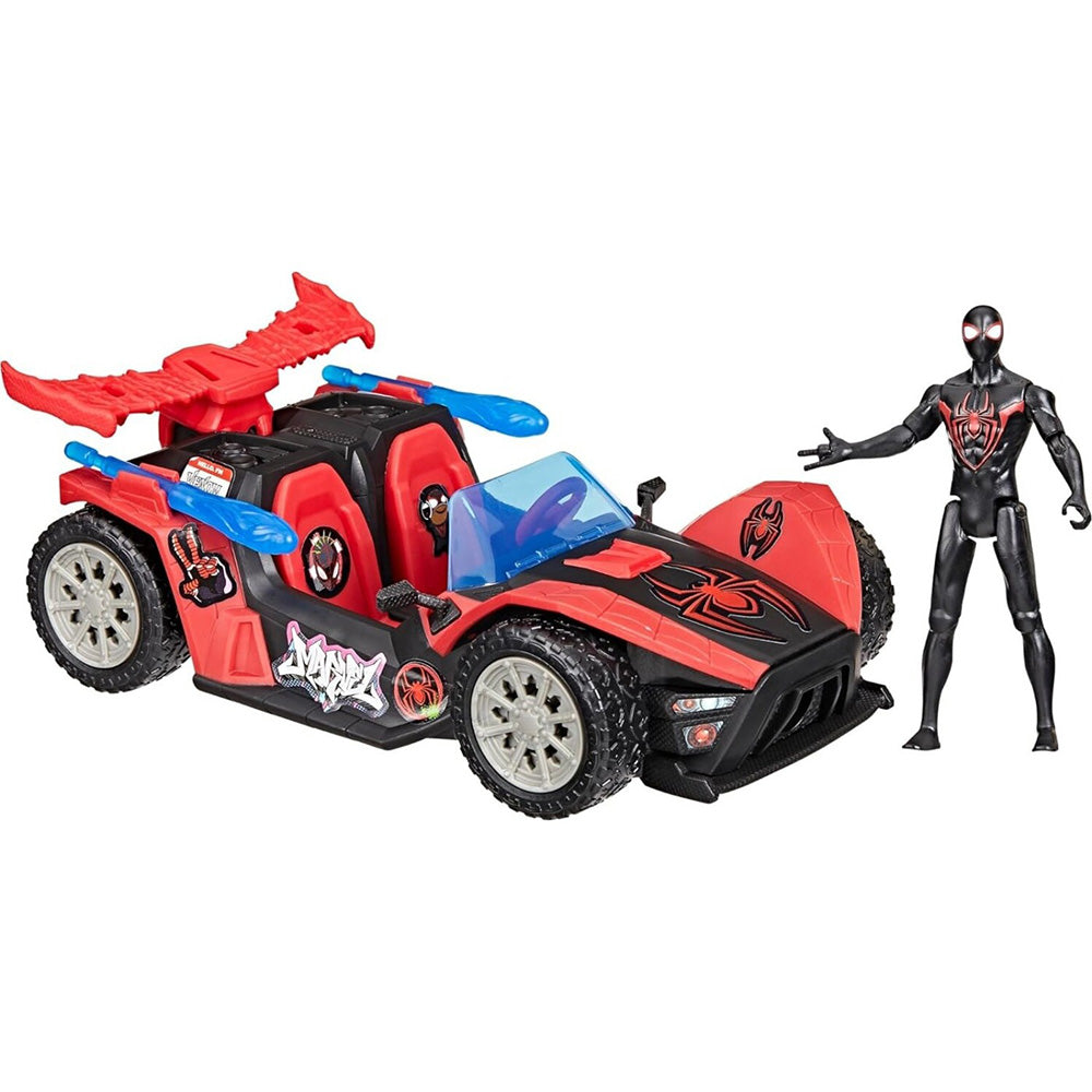 Hasbro Spiderman Venomversus Epic World Of Action Miles Morales Remix Blast Racer 