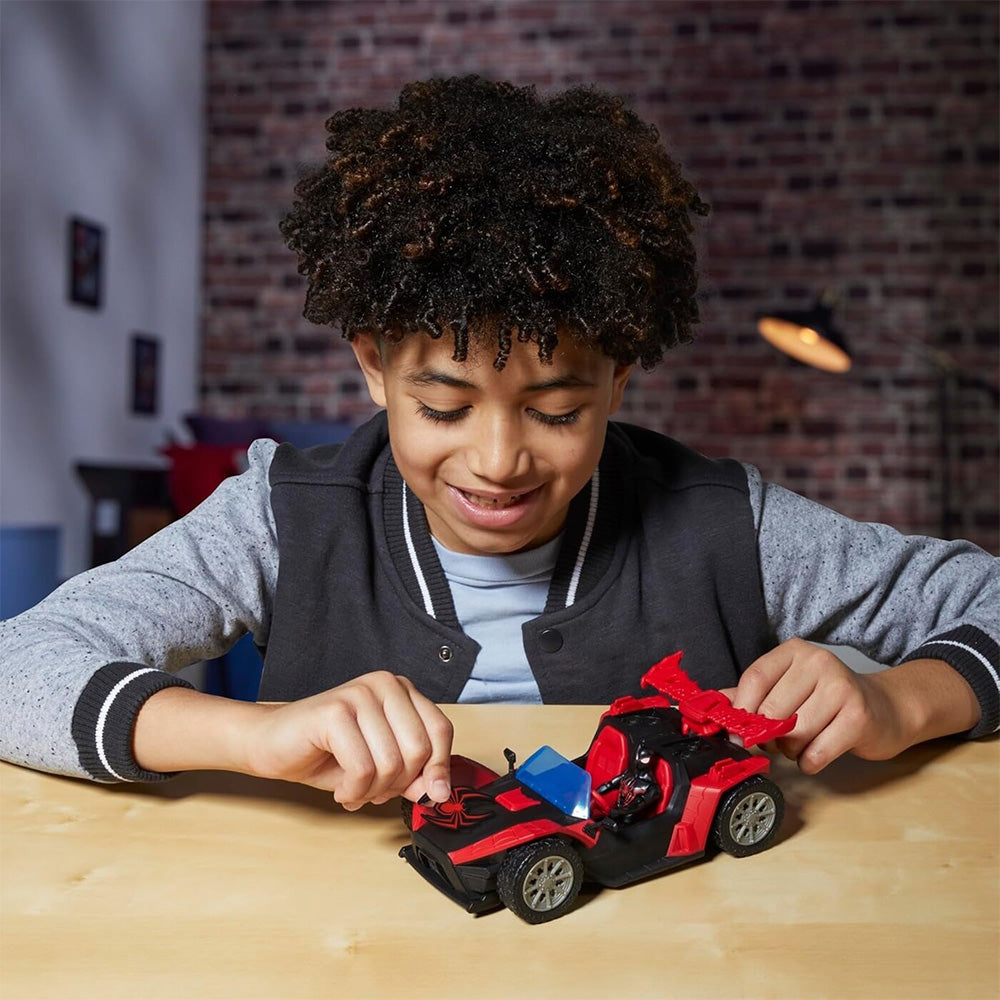 Hasbro Spiderman Venomversus Epic World Of Action Miles Morales Remix Blast Racer 