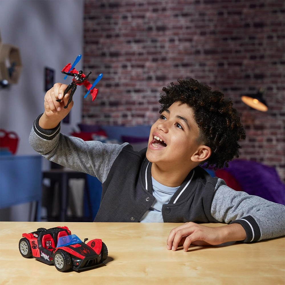 Hasbro Spiderman Venomversus Epic World Of Action Miles Morales Remix Blast Racer 