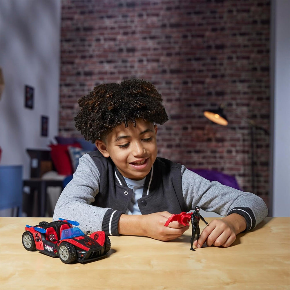 Hasbro Spiderman Venomversus Epic World Of Action Miles Morales Remix Blast Racer 