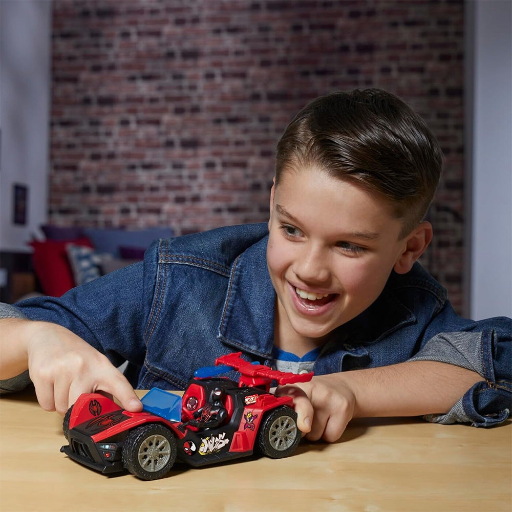 Hasbro Spiderman Venomversus Epic World Of Action Miles Morales Remix Blast Racer 