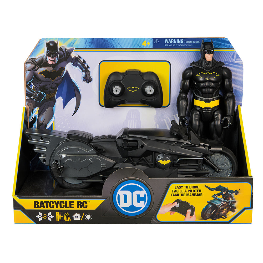 Spin Master DC Universe: Τηλεκατευθυνόμενο Batcycle με Φιγούρα Batman 30 εκ