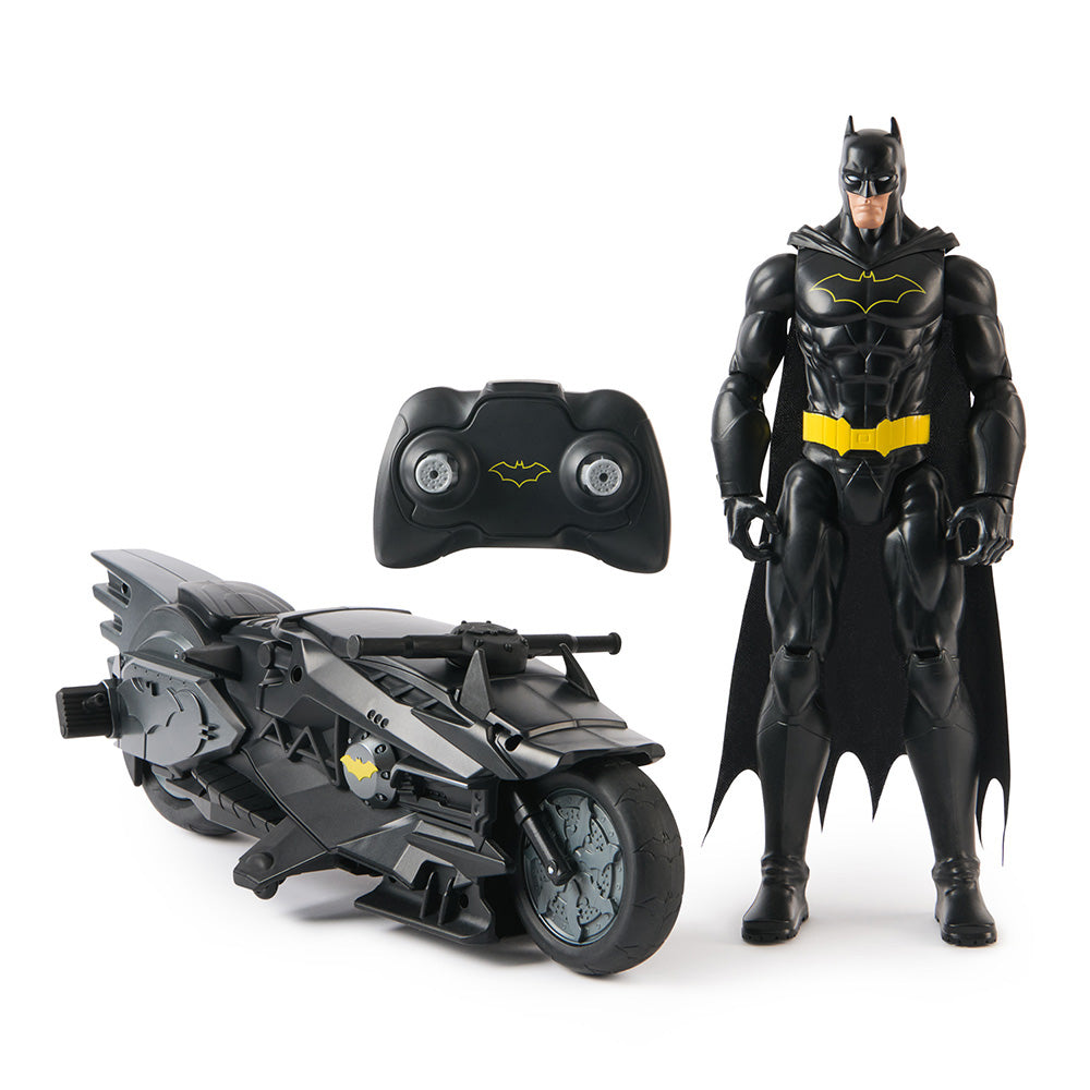 Spin Master DC Universe: Τηλεκατευθυνόμενο Batcycle με Φιγούρα Batman 30 εκ