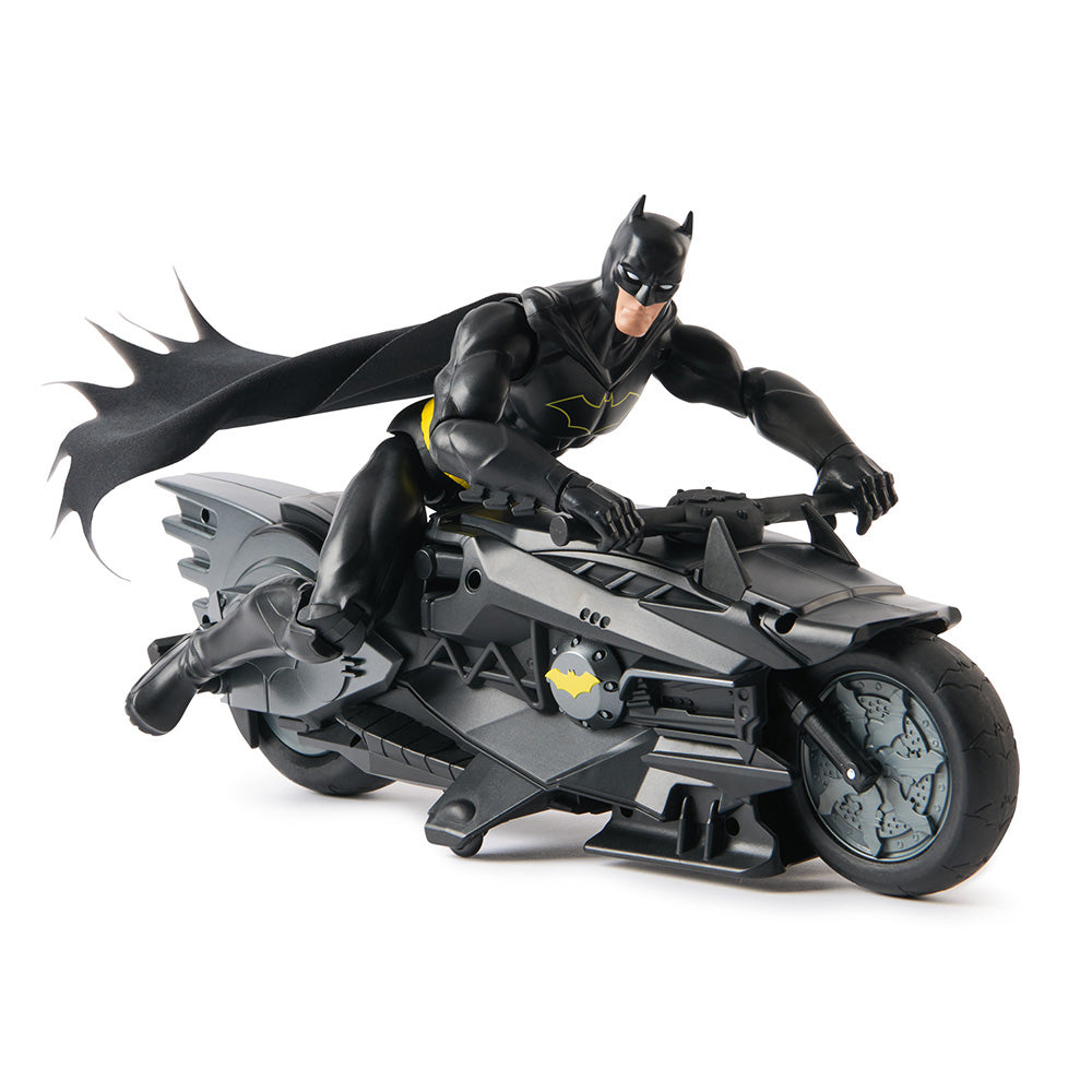 Spin Master DC Universe: Τηλεκατευθυνόμενο Batcycle με Φιγούρα Batman 30 εκ