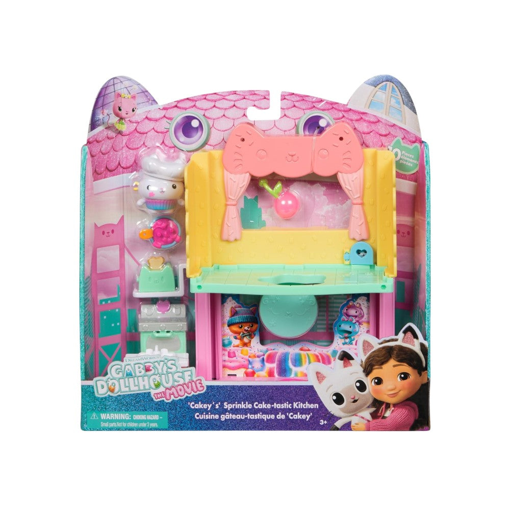 Spin Master Gabby's Dollhouse Movie: 'Cakey's' Sprinkle - Cake-Static Kitchen Playset