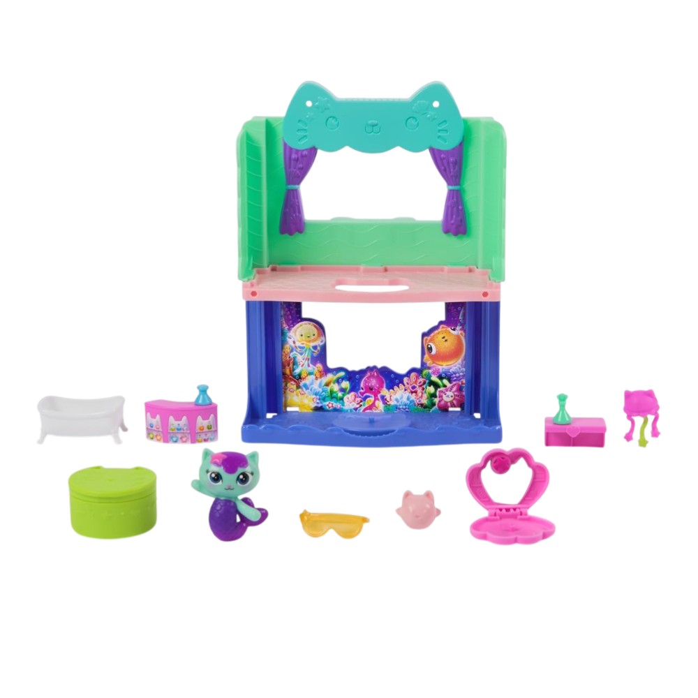 Spin Master Gabby's Dollhouse Movie: 'MerCat's' Spa-awesome Bathroom Playset