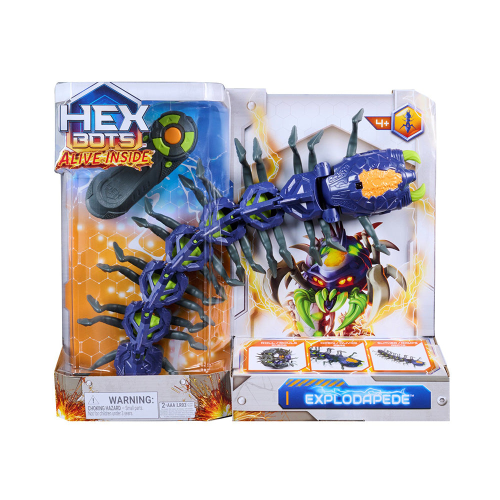 Spin Master Hexbots Centipede Ρομποτική Σαρανταποδαρούσα με Τηλεχειρισμό & LED