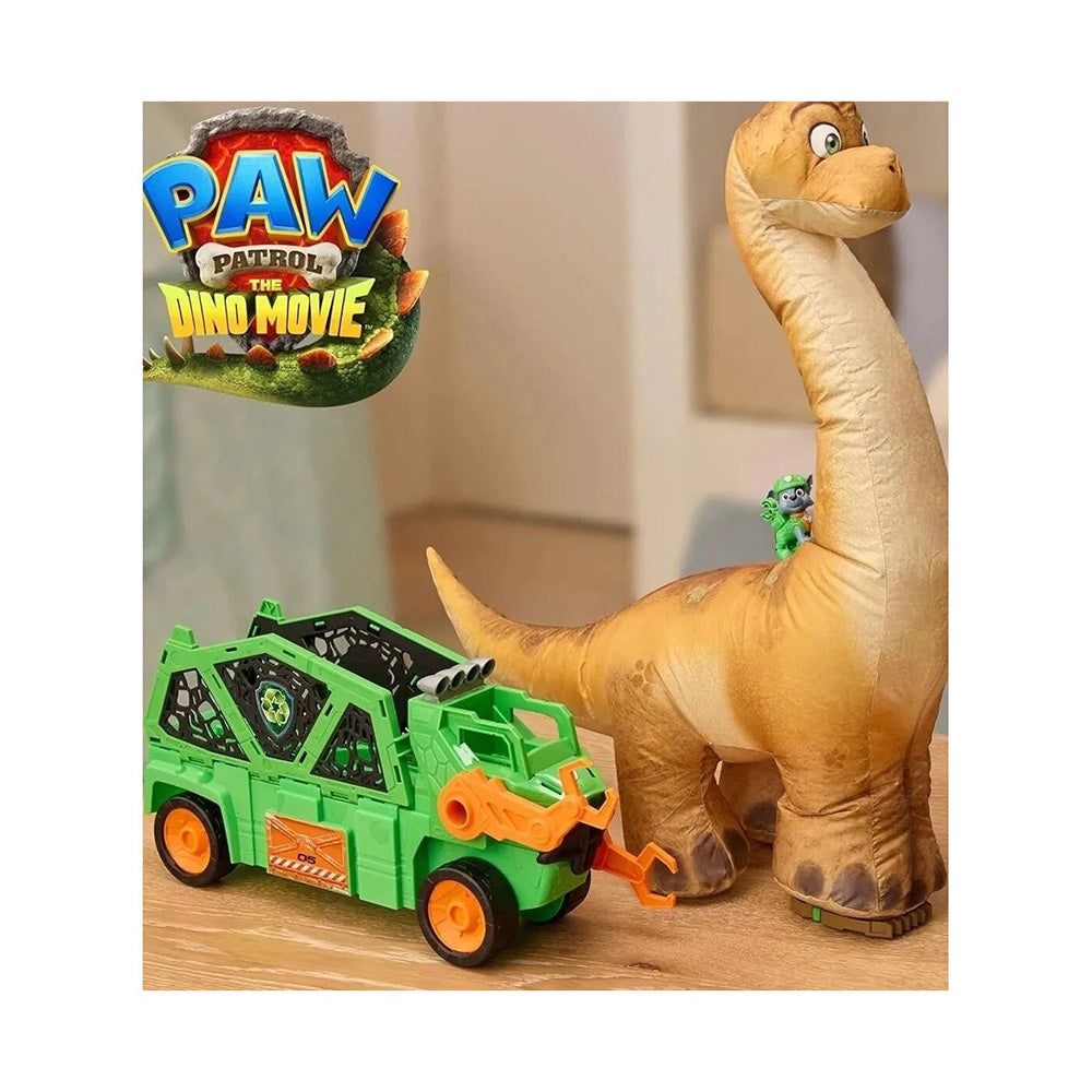 Spin Master PAW Patrol The Dino Movie Megasaurus Dino Vehicle με Φιγούρα Rocky & Φουσκωτό Δεινόσαυρο 76 εκ