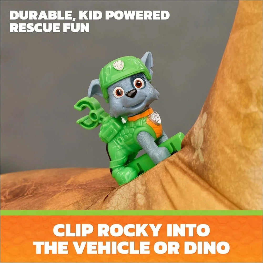 Spin Master PAW Patrol The Dino Movie Megasaurus Dino Vehicle με Φιγούρα Rocky & Φουσκωτό Δεινόσαυρο 76 εκ