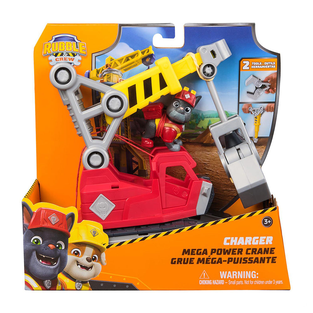Spin Master Rubble & Crew: Charger – Mega Power Crane Όχημα Κατασκευών
