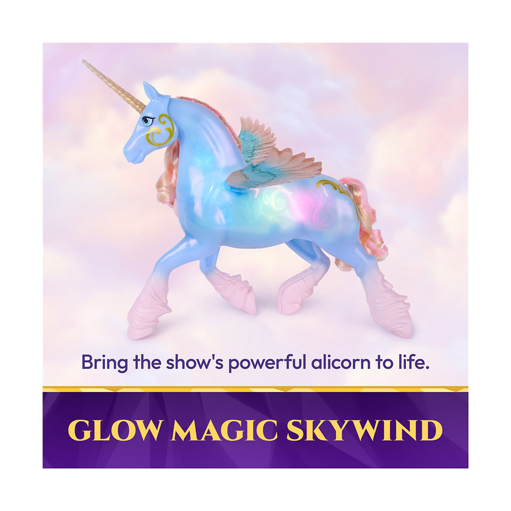 Spin Master Unicorn Academy Glow Magic Skywind Διαδραστικός Μονόκερος με Φώτα, Ήχους & Κινούμενα Φτερά
