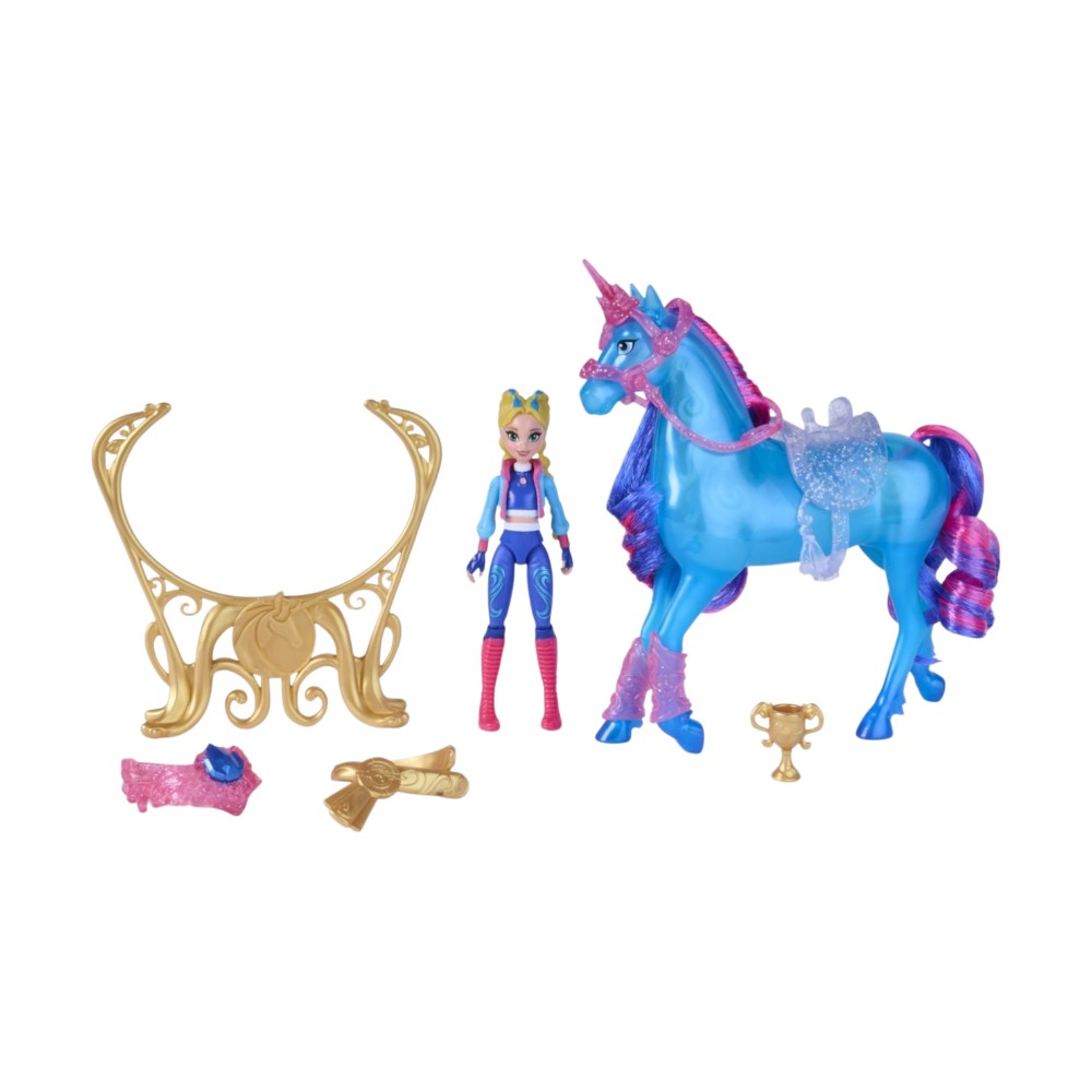 Spin Master Unicorn Academy: Train & Glow River - Isabel & River Doll