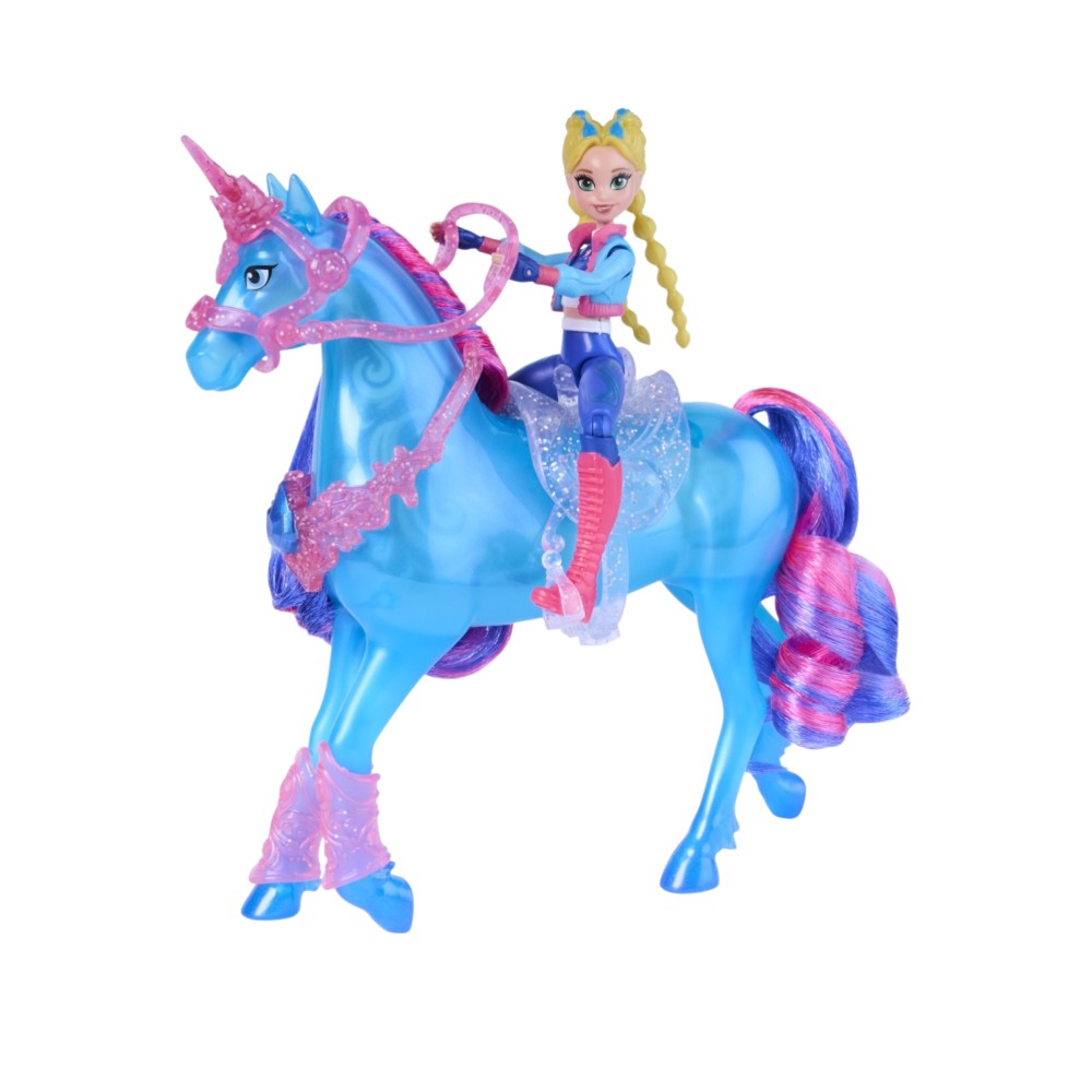 Spin Master Unicorn Academy: Train & Glow River - Isabel & River Doll