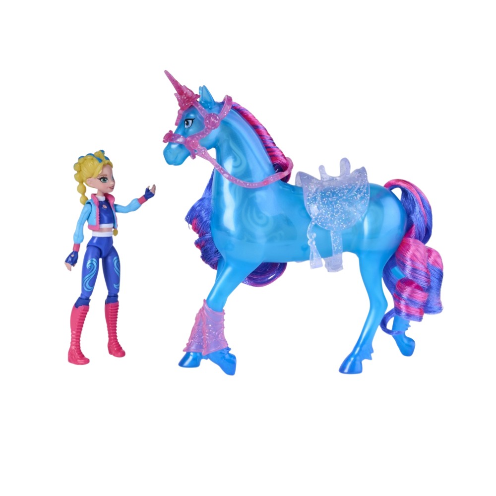 Spin Master Unicorn Academy: Train & Glow River - Isabel & River Doll