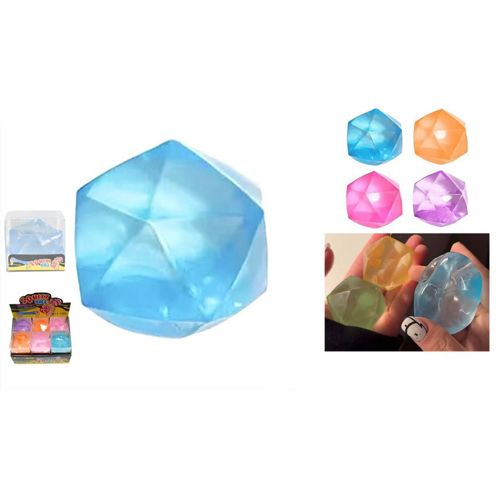 Παιχνίδι Squeez Ball Διαμάντι 4 Χρώματα - 1 Τμχ