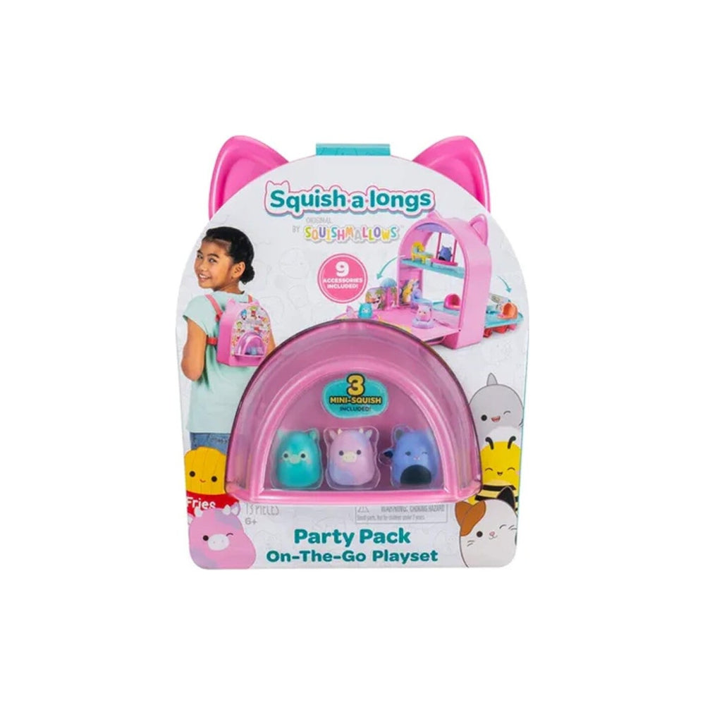 JazwaresSquishmallows - Squish-a-Longs On The Go 12-Pack Φιγούρες Και Τσάντα Πλάτης Σετpapell.gr