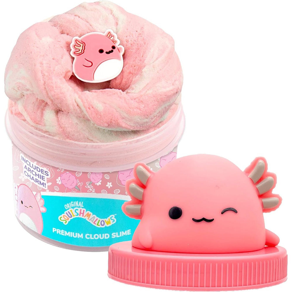 Horizon Group USA Squishmallows Archie The Axolotl Premium Cloud Slime Αρωματικό Cloud Slime Με Topper Σε Βαζάκι