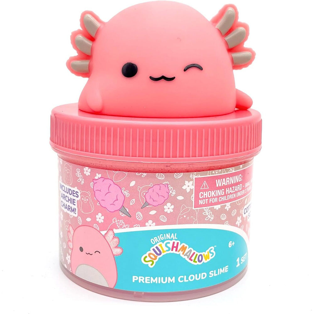 Horizon Group USA Squishmallows Archie The Axolotl Premium Cloud Slime Αρωματικό Cloud Slime Με Topper Σε Βαζάκι