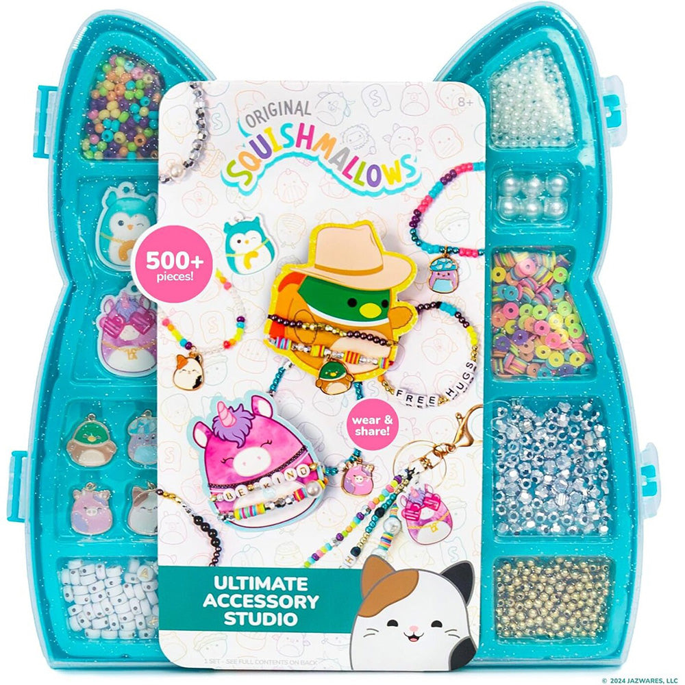 Jazwares Squishmallows - Στούντιο Αξεσουάρ Βραχιολιών 500+ Κομμάτια 