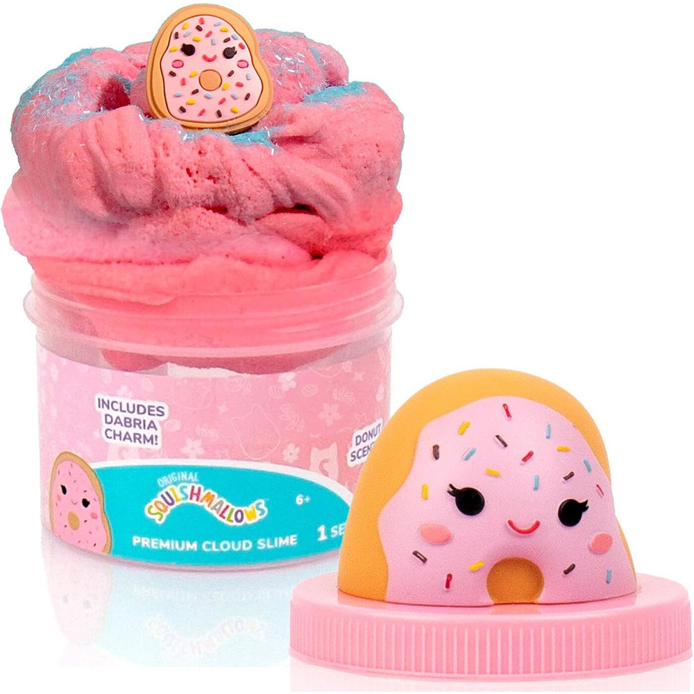 Horizon Group USA Squishmallows Dabria The Donut Premium Cloud Slime Αρωματικό Cloud Slime Με Topper Σε Βαζάκι