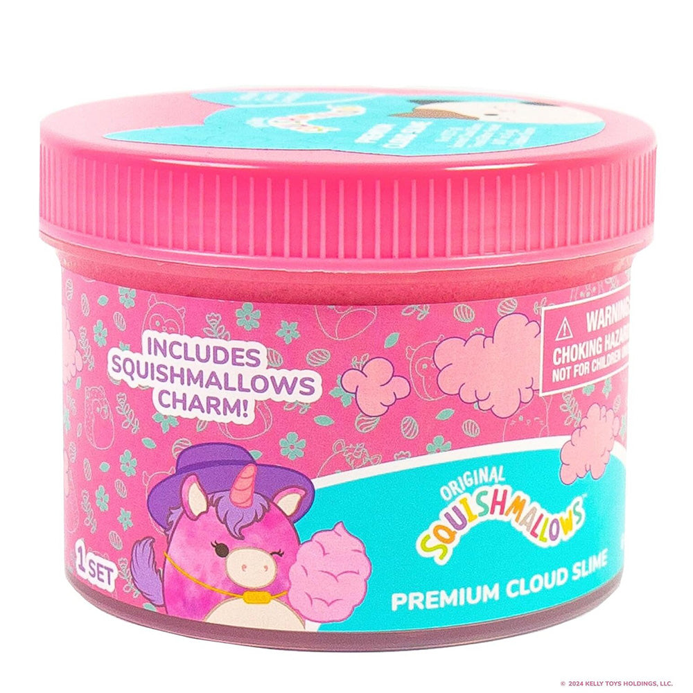 Horizon Group USA Squishmallows Premium Cloud Slime - Lola The Unicorn, Αρωματικό Cloud Slime Σε Βαζάκι