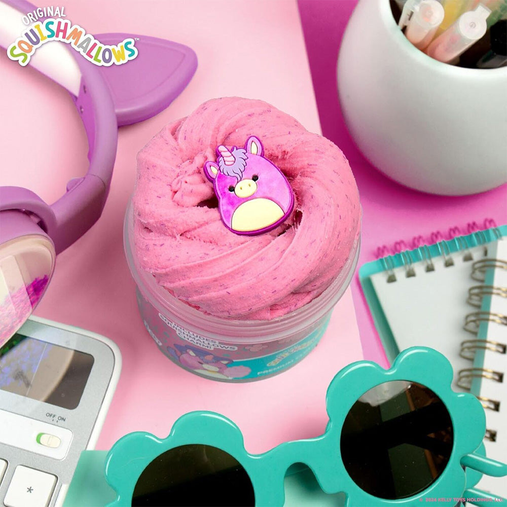 Horizon Group USA Squishmallows Premium Cloud Slime - Lola The Unicorn, Αρωματικό Cloud Slime Σε Βαζάκι
