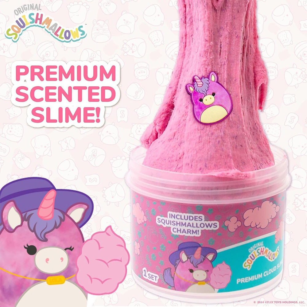 Horizon Group USA Squishmallows Premium Cloud Slime - Lola The Unicorn, Αρωματικό Cloud Slime Σε Βαζάκι