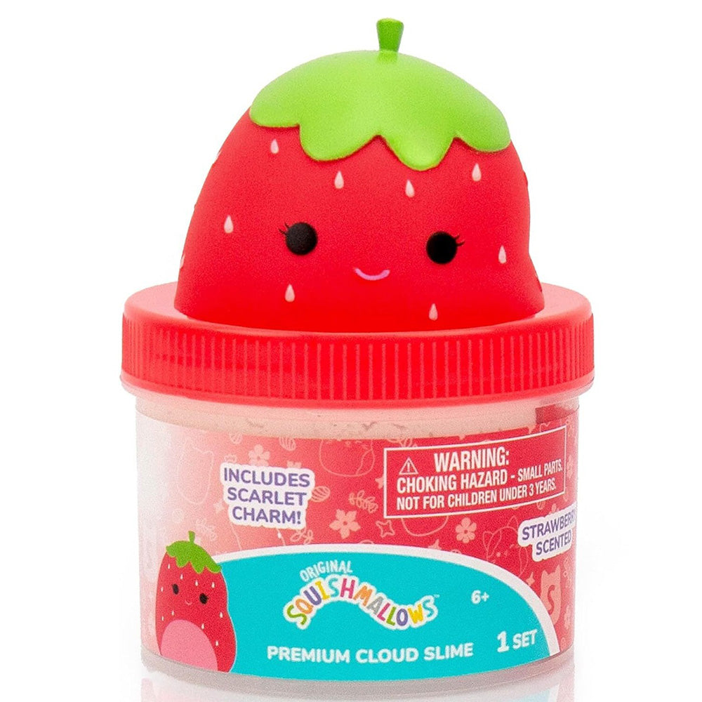 Horizon Group USA Squishmallows Scarlet Premium Cloud Slime - Αρωματικό Cloud Slime Με Topper Σε Βαζάκι